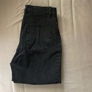 H&M black cuffed jeans